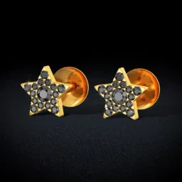 Joyalukkas 22k Gold Sparkle Stud Earrings for Women-image-20