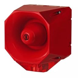 Werma Sounder Beacon 442 Series Red 115-230 V IP65 Wall Mount 98dB at 1 Metre, 442.010.68-image-33