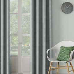 DDECOR Live Beautiful Blue Polyester 7 ft Door Curtain-35