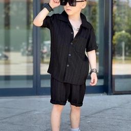 BELLIZA Boys Cotton Blend Solid Clothing Set-picture-39