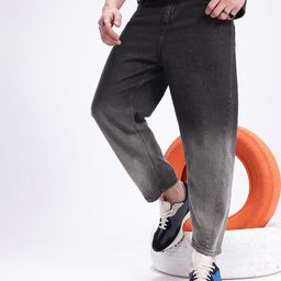 Kook N Keech Men Relaxed Fit High-Rise Heavy Fade Pure Cotton Ombre Jeans-image-37