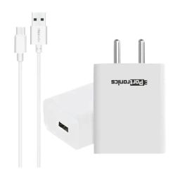 Portronics ADAPTO 62 POR-1062 2.4A Adapter with single USB Port (White)-40