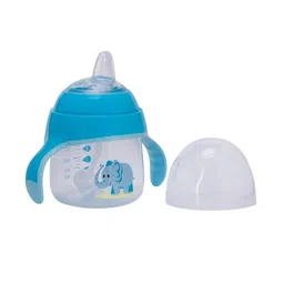Adore Blue Mini Fauna BPA Free Spout Sipper With Gravity Ball & Twin Handle270 Ml-image-43
