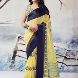 GHAN SALS Floral Printed Pure Georgette Saree-picture-31