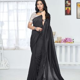 Anouk Solid Pure Cotton Khadi Saree-81