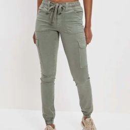 American Eagle Outfitters Green Mid Rise Joggers-24