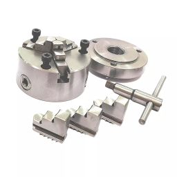 A.D INTERNATIONAL Back Plate Size 4 inch (100 mm) for Rotary Table with 100 mm 3 Jaws Self Centering Chuck, UU-8MTF-D1EG-5