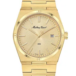 Mathey-Tissot Men Dial & Stainless Steel Bracelet Style Straps Analogue Watch H118PDI-image-6