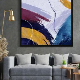 999Store Printed Multicolor Canvas Wall Art-35