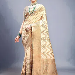 Mitera Ethnic Motifs Banarasi Saree-image-38