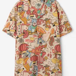 The Souled Store Boys Comfort Opaque Printed Casual Shirt-image-87