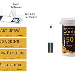 Control D Test Strips, 50 Count (Black) for Control D Glucometer only image 4