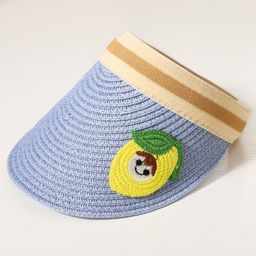 Babyhug Mango Embroidered Straw Hat - Blue-image-55