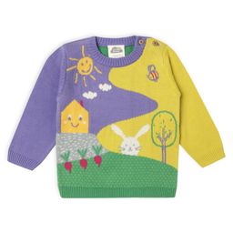 Mi Arcus 100% Cotton Full Sleeves Sun & House Drawing Art Printed Gaiety Sweater- Multi Colour-picture-38