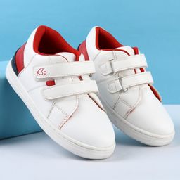 Babyoye Solid Casual Shoes with Velcro Closure - White-image-53