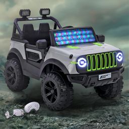 Battery Operated Ride On Jeep With Music Light & Remote - Grey-image-67
