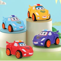 Domenico Mini Cartoon Transformer Pull Back Convertible From Car to Robot - Colour May Vary, Pack Of 1-15