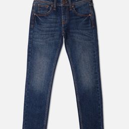 Pepe Jeans Ankle Length Solid Washed Jeans - Blue-image-81