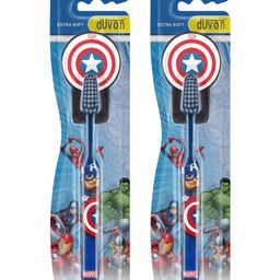 DUVON Kids Toothbrush | Marvel Captain America | Extra Soft Bristles with Special Character Holder | Manual Toothbrush for Kids 3+ Years (Pack of 2)-picture-14