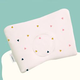 ADMIRAE Premium Head Shaping Memory Foam Baby Pillow, Triangles Print-23