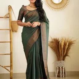 AMRUTKALA SAREES Woven Design Banarasi Saree-image-99