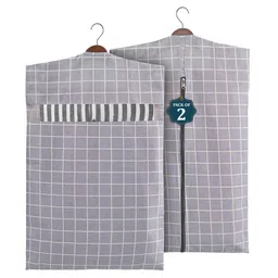 Kuber Industries Grey Set of 2 Regular Multi-Utility Organisers-53