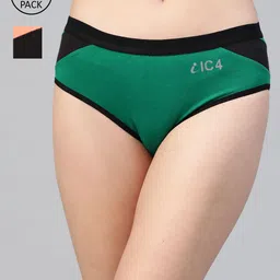 IC4 Women Pack of 2 Striped Hipster Briefs 0B-M-1006P2-image-64