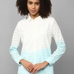 Allen Solly White Cotton Self Pattern Shirt-image-40