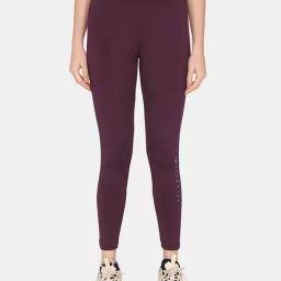 Zelocity by Zivame Fig Mid Rise Tights-image-89