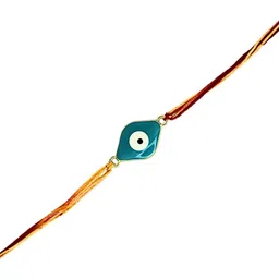 Anouk Set Of 6 Evil Eye Rakhi With Card & Thali image 3