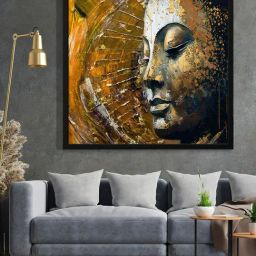 999Store Printed Brown Canvas Wall Art-image-50