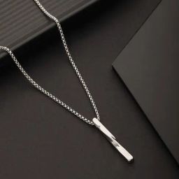 Aatmana Silver-Plated Pendant Necklace for Men-32