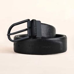 Louis Stitch Multicolored Spanish Leather Matte Gunmetal Buckle Reversible Formal Belt-image-106