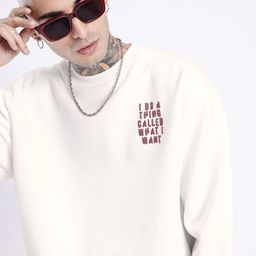 glitchez Modern Vibe Minimal Typography Oversized Sweatshirt-image-5