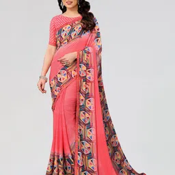 Moda Rapido Poly Georgette Saree-image-57
