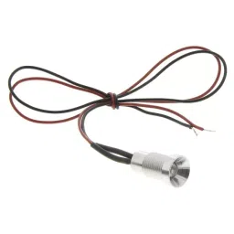 Oxley Yellow Panel Mount Indicator, 8 mm Mounting Hole Size, Lead Wires Termination, IP68, OXL/CLH/80/24AC/FL30/Yellow-picture-44