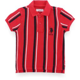 U.S. Polo Assn. Boys Red Striped Polo T-Shirt-image-54