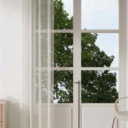 Ddecor Live Beautiful Beige Polyester 9 ft Long Door Curtain-image-19
