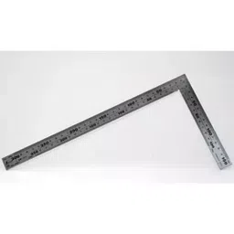 Shinwa Rules Thick & Wide Width Stainless Steel Square Scale, 68535923-24