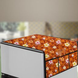 The Furnishing Tree Orange Plastic Refrigerator Cover-image-67