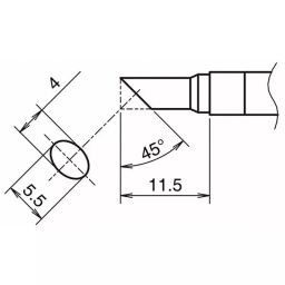 Hakko Soldering Tip Replacement T39 Series C Type, T39-C4055 (10 LOTS) (Pack of 10) image 3