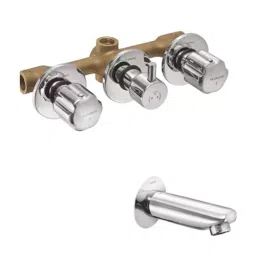 PLUMBER ECONOMY Concealed Wall Mixer, One Composite Body, Wall Spout and Flange (Combo), EC-510CB-image-95