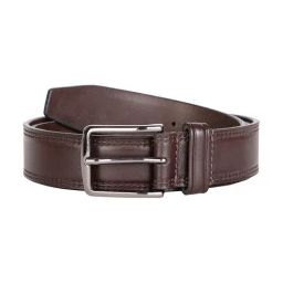 Bata Brown Leather Casual Belt for Men-image-1