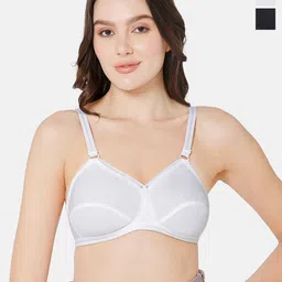 NAIDU HALL Pack Of 2 Medium Coverage Non Padded Cotton Everyday Bra- All Day Comfort-image-15
