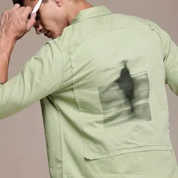 WROGN Opaque Graphic Printed Pure Cotton Casual Shirt-picture-48