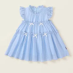 LULU & SKY Striped Flutter Sleeve A-Line Dress-picture-17