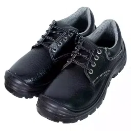 Fortune Steel Toe Safety Shoe Single Density Low Ankle Size UK 10 Black Model Viraat-10-image-35