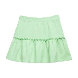 The Souled Store Kids Green Cotton Regular Fit Skirt-image-68