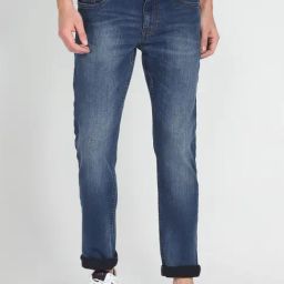U.S. Polo Assn. Denim Co. Dark Blue Cotton Slim Tapered Fit Jeans-image-94