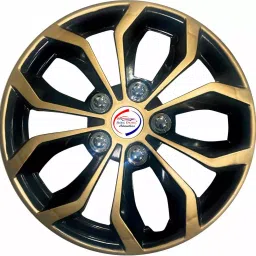 Auto Pearl GoDC02 R13 33.02 cm (13 Inch) PPress Type Wheel Hubcap with Retention Ring Glossy Golden DC Wheel Cover for Maruti Alto K10 (Set of 4)-image-78